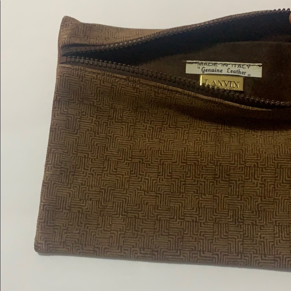 Beautiful LANVIN vintage wristlet purse clutch